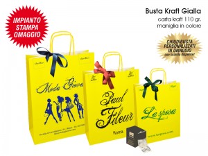 BUSTE IN CARTA KRAFT GIALLO  